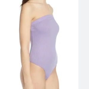 Lavender Strapless Bodysuit